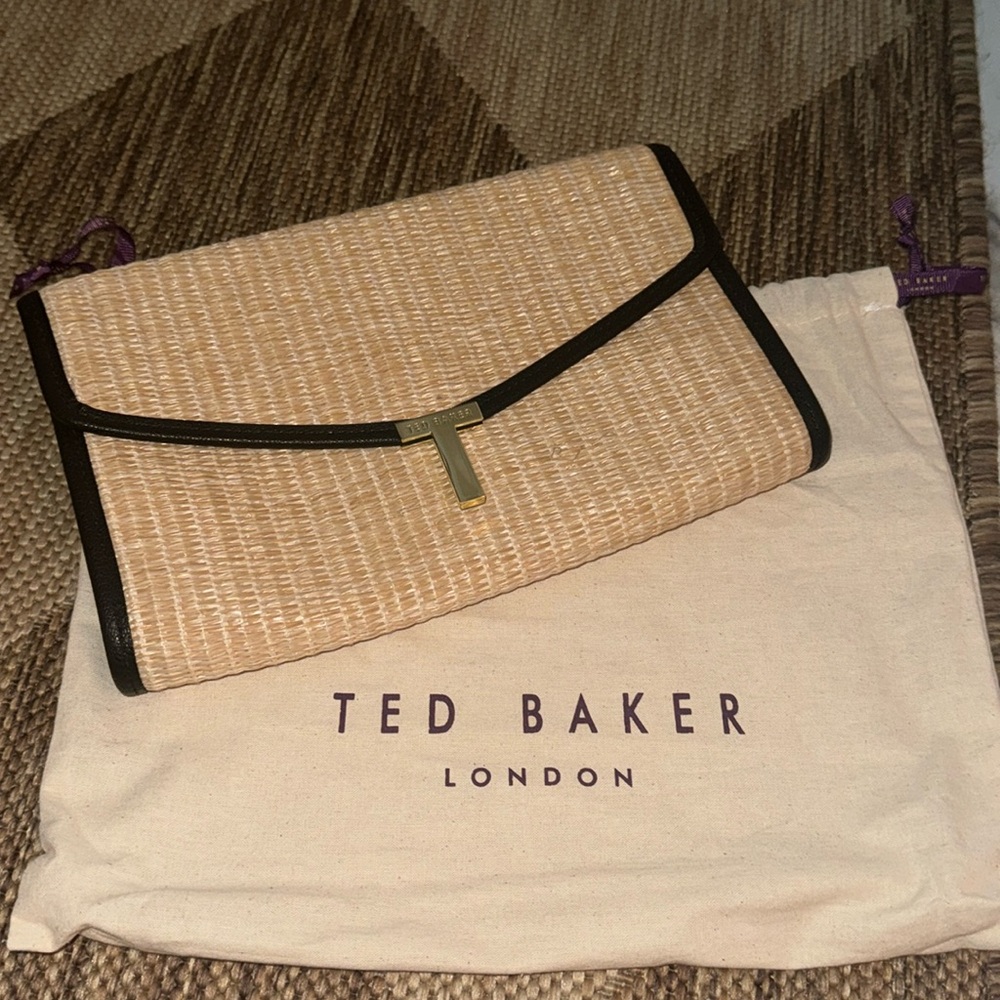 Ted baker wicker clutch